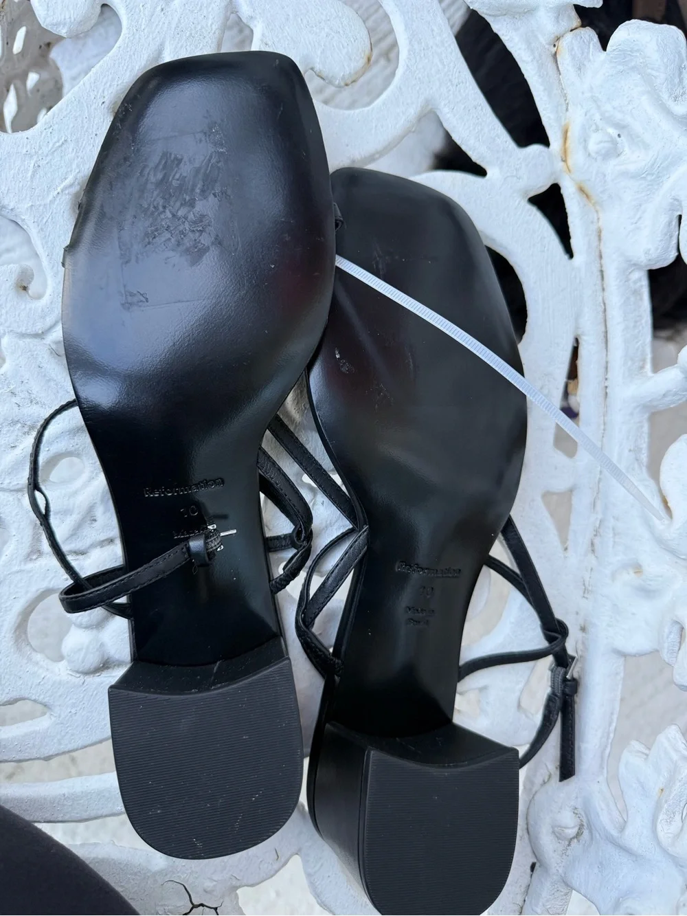 NEW… Reformation Women's Serenity Bare Sandals size 10 - Picture 6 of 6